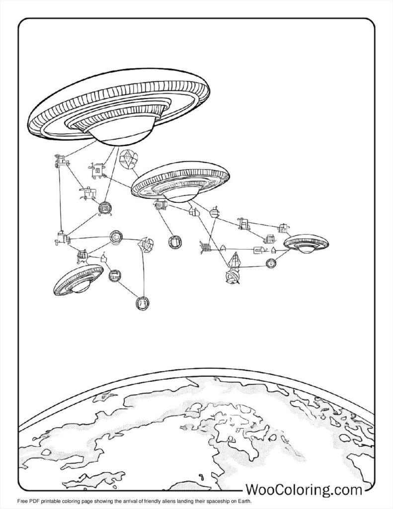 100  Alien coloring pages  Free PDF To Print  - 67