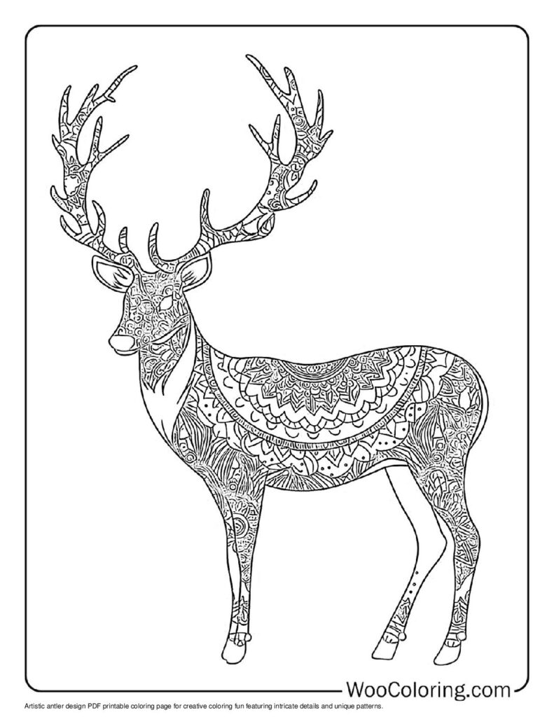 100  Deer coloring pages  Free PDF To Print  - 60