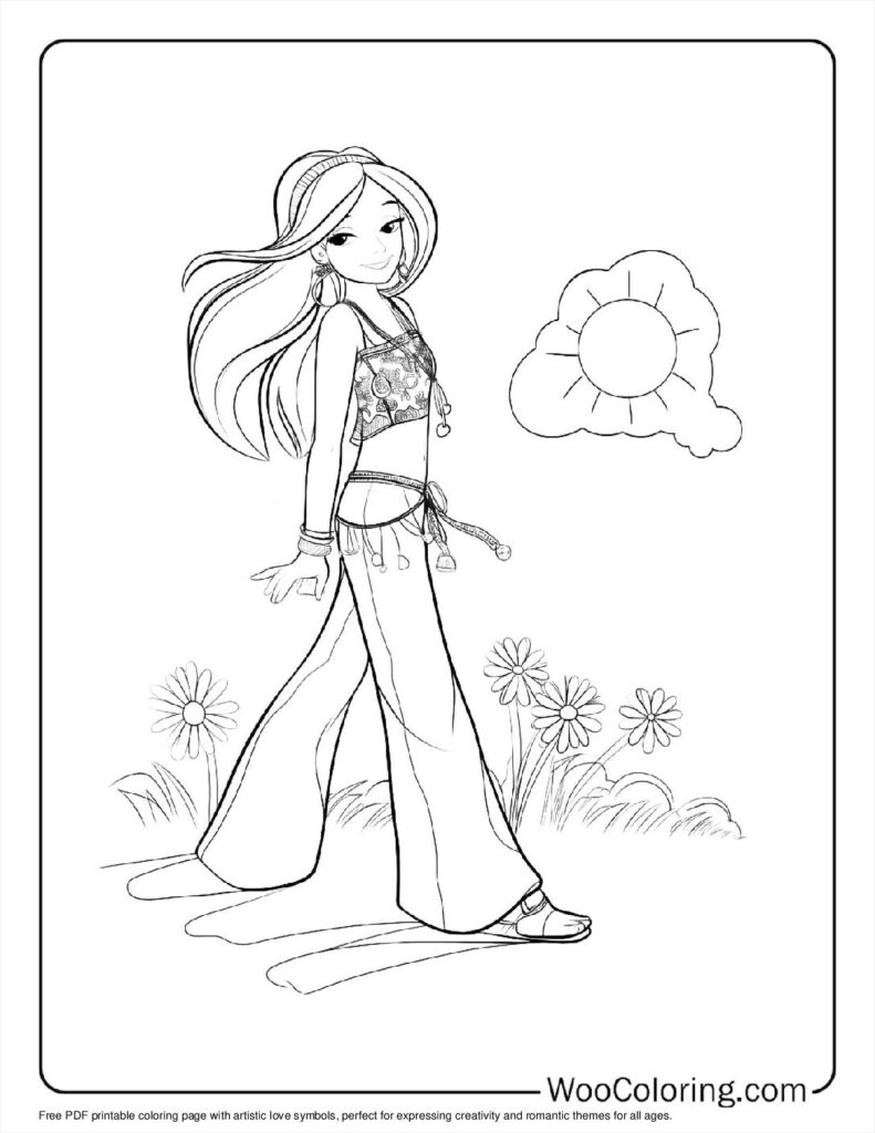 100  Hippie coloring pages  Free PDF To Print  - 2