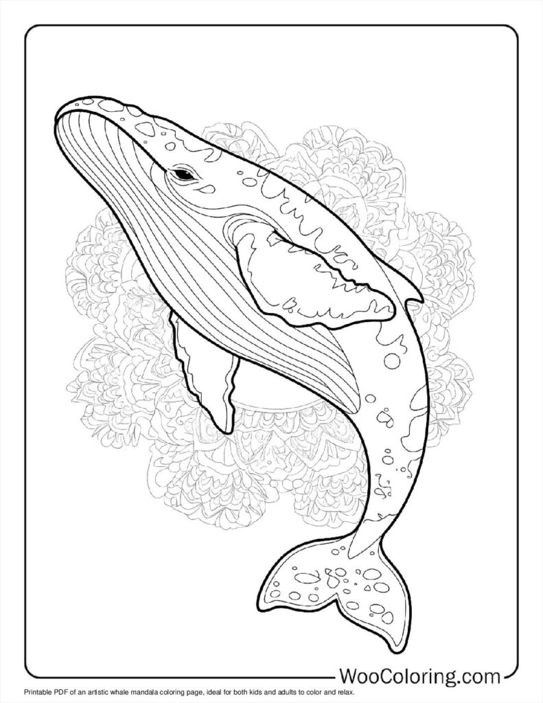 Artistic Whale Mandala