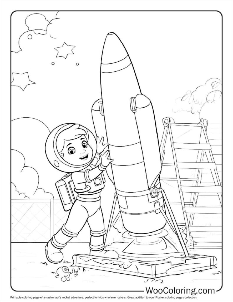 100  Rocket coloring pages  Free PDF To Print  - 89