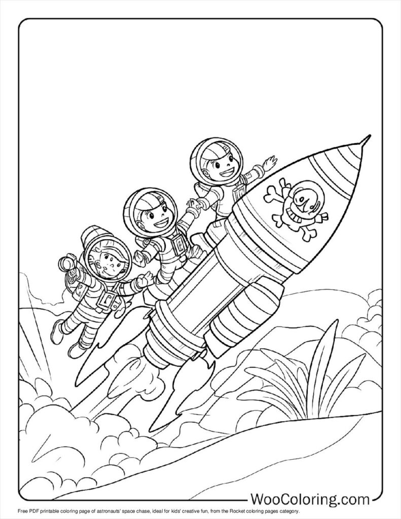 100  Rocket coloring pages  Free PDF To Print  - 67