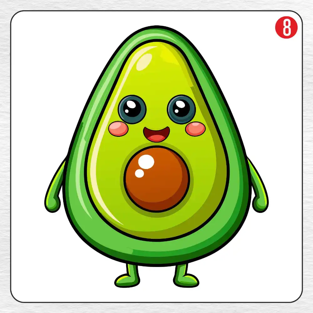 22 Avocado Coloring Pages  Free PDF To Print  - 83