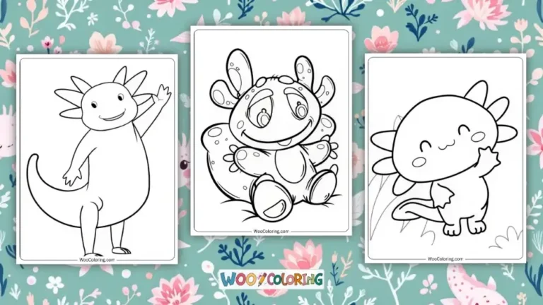 Axolotl Coloring Pages Design Image