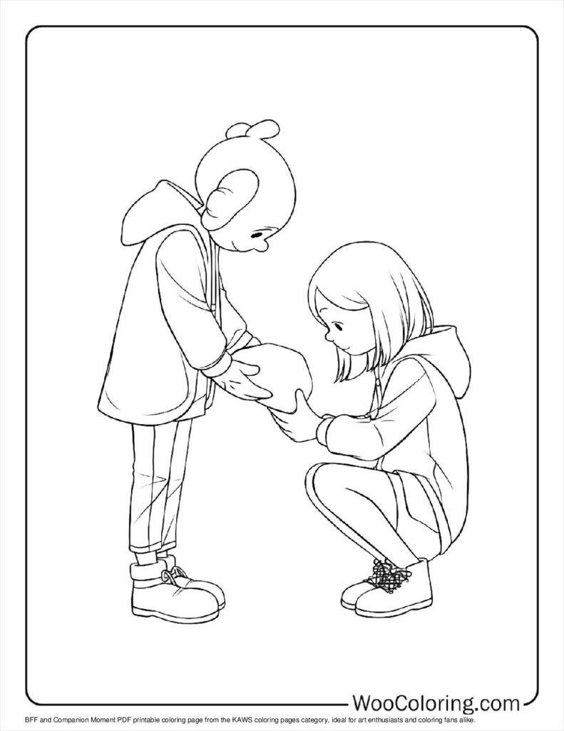 100  KAWS coloring pages  Free PDF To Print  - 62