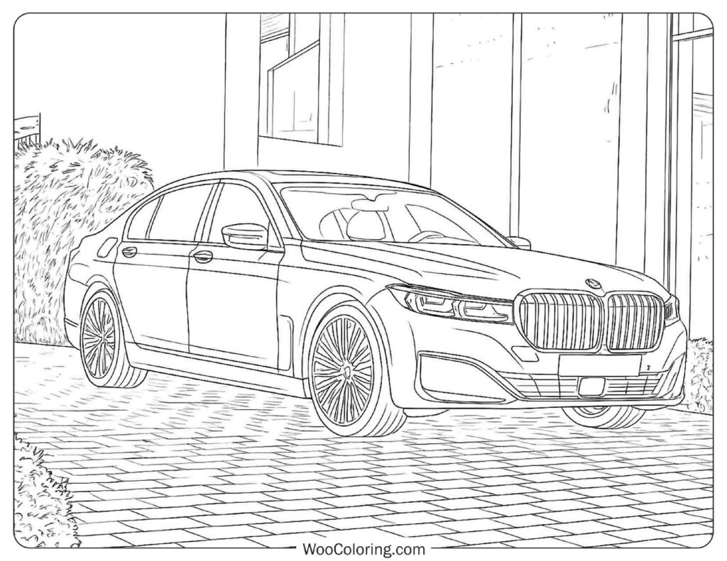 BMW 7-Series with Signature Grille Outline