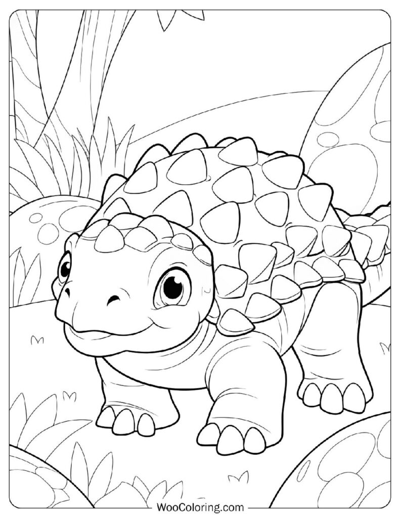 Baby Ankylosaurus For Kids