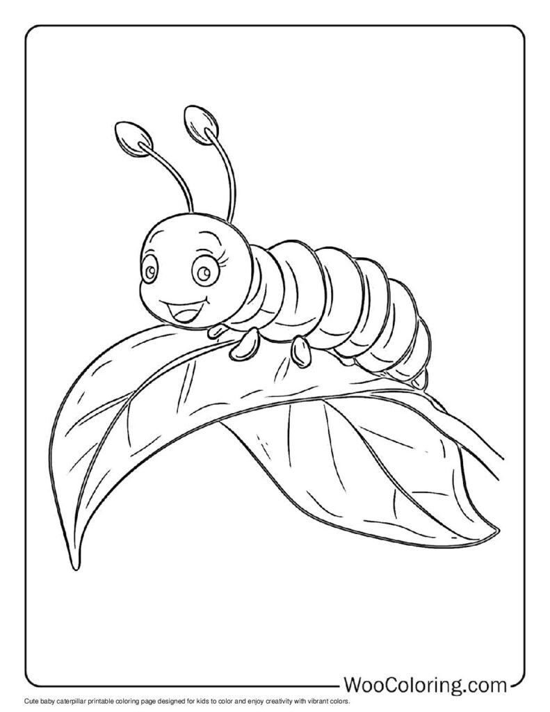 100 Caterpillar coloring pages Free PDF To Print - 94
