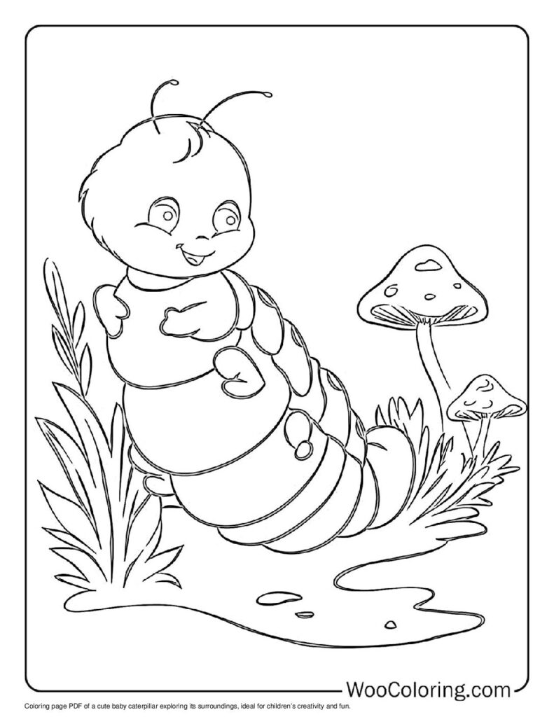 100 Caterpillar coloring pages Free PDF To Print - 87