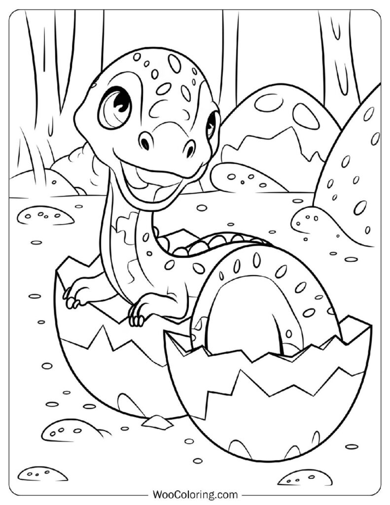 Baby Dilophosaurus Hatching