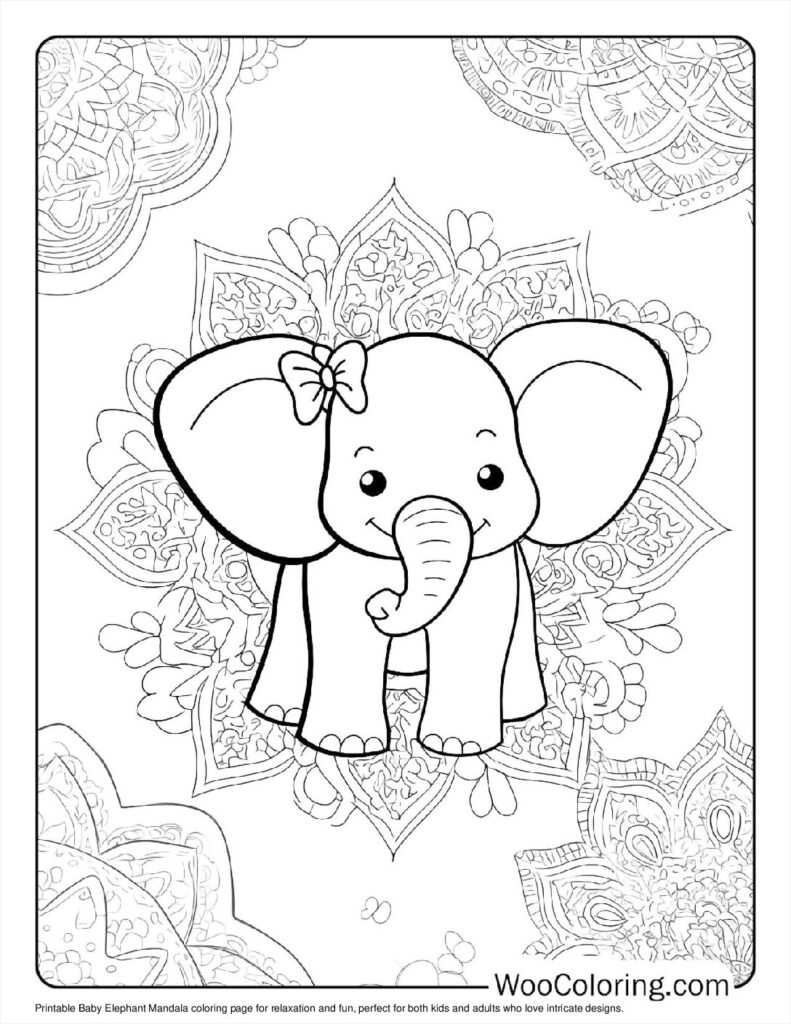Baby Elephant Mandala