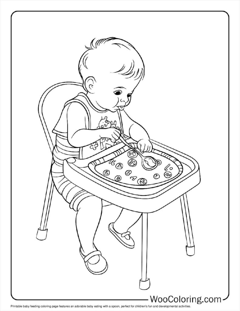 100  Baby coloring pages  Free PDF To Print  - 21