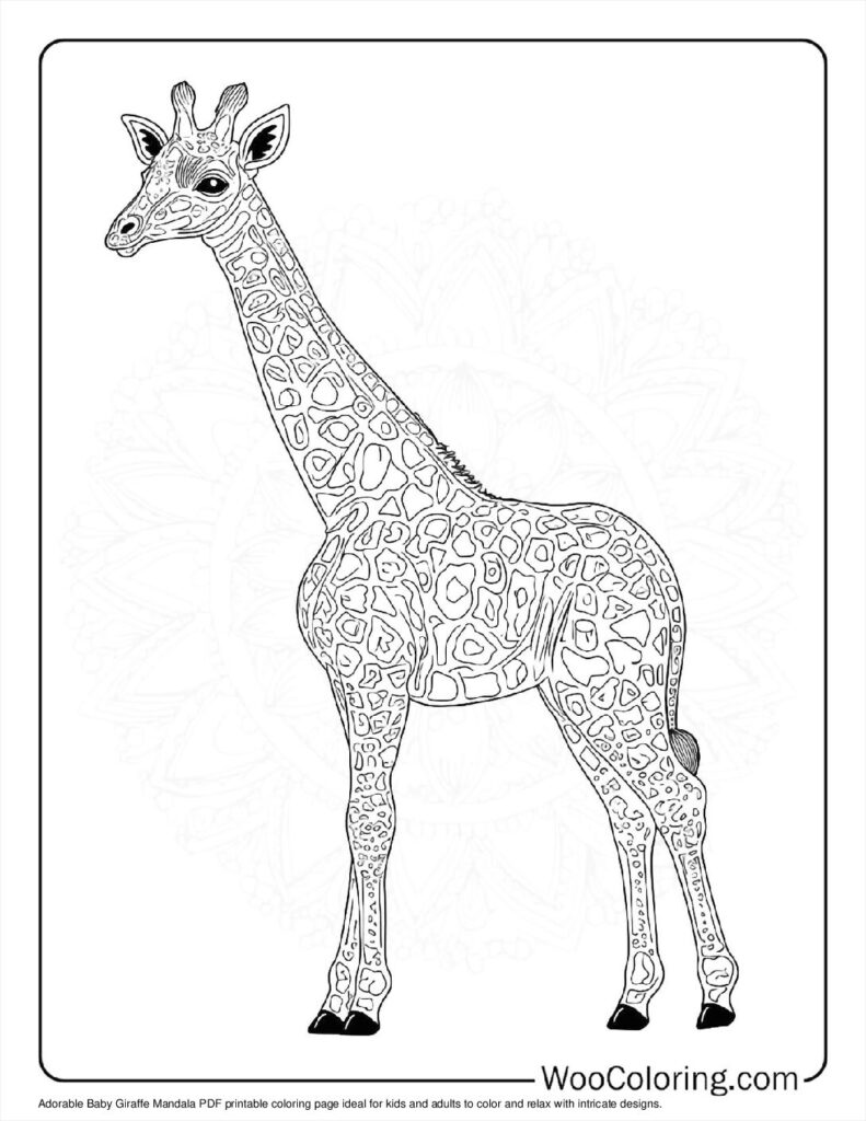Baby Giraffe Mandala