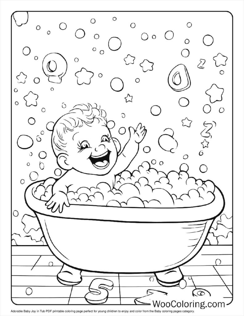 100  Baby coloring pages  Free PDF To Print  - 98