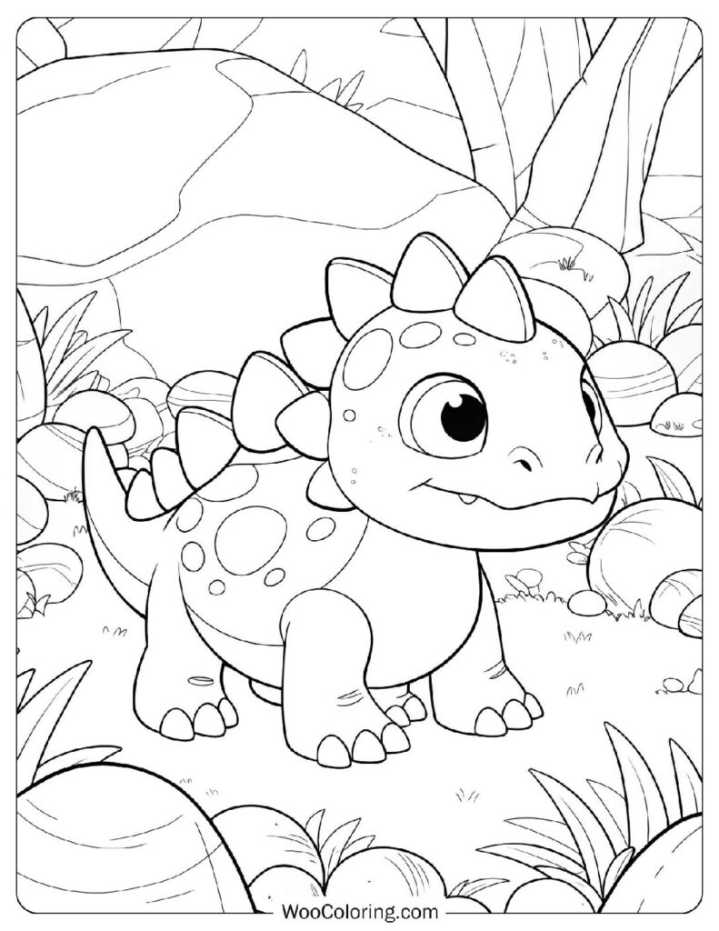 Baby Stegosaurus Adventure