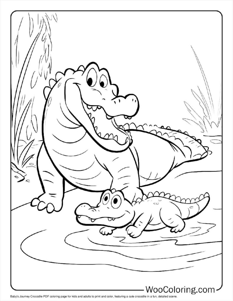 Baby's Journey Coloring Page