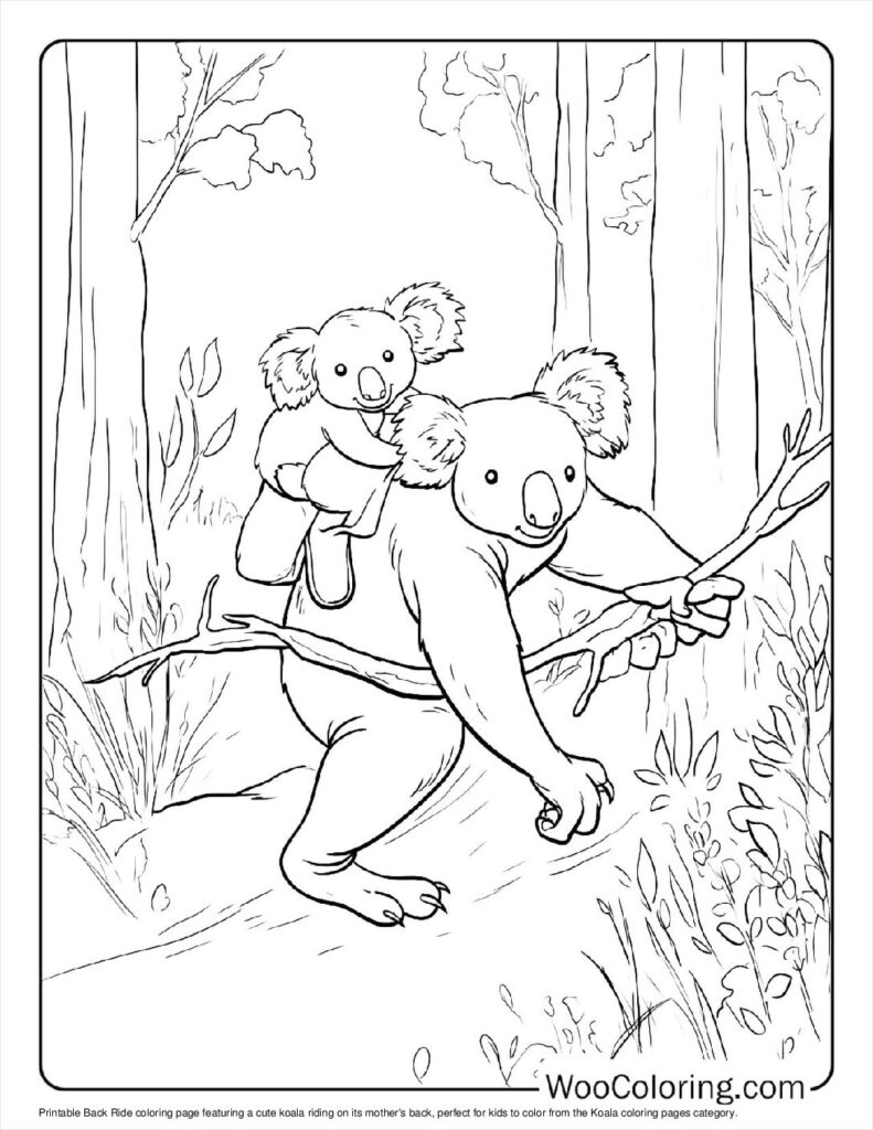 100  Koala coloring pages  Free PDF To Print  - 28