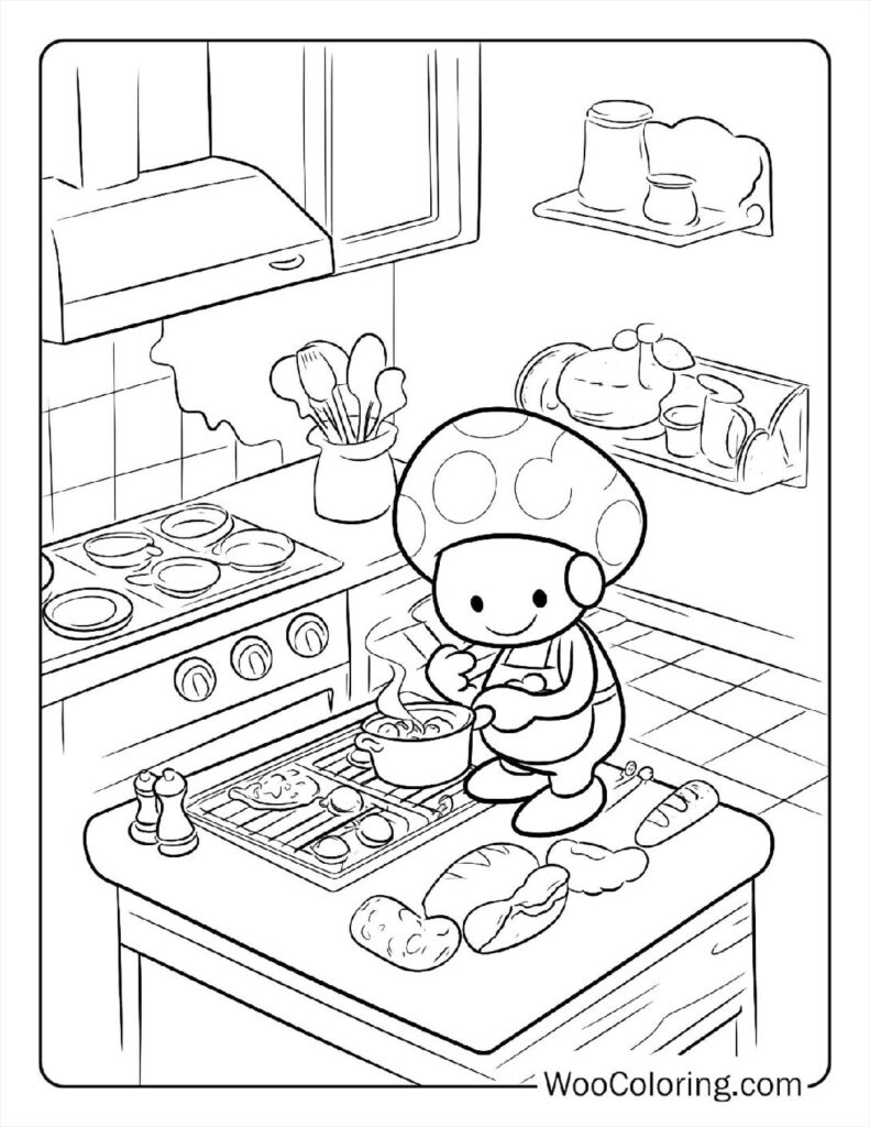 100  Toad coloring pages  Free PDF To Print  - 33