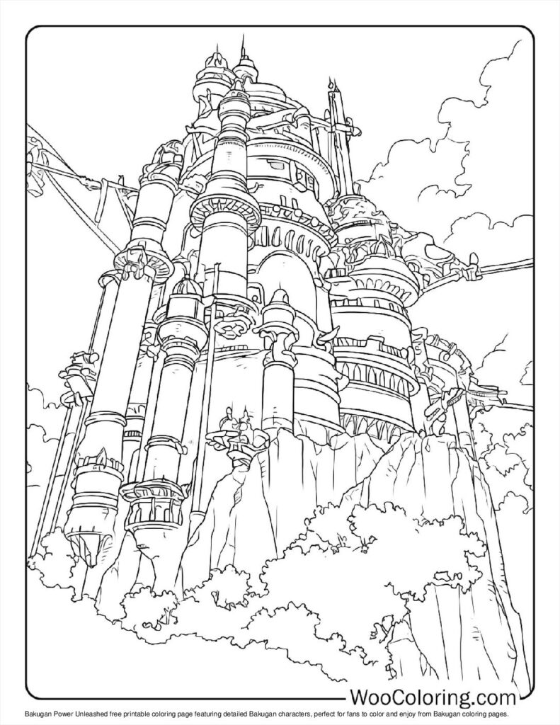 Bakugan Power Unleashed Coloring Page