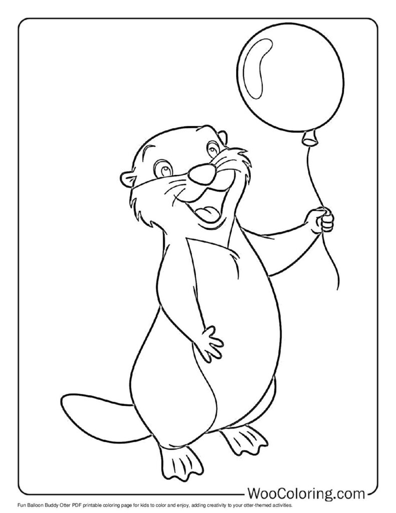 100  Otter coloring pages  Free PDF To Print  - 59