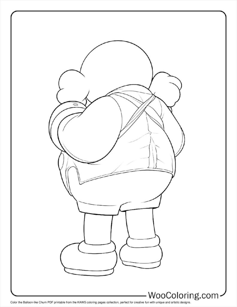 100  KAWS coloring pages  Free PDF To Print  - 12