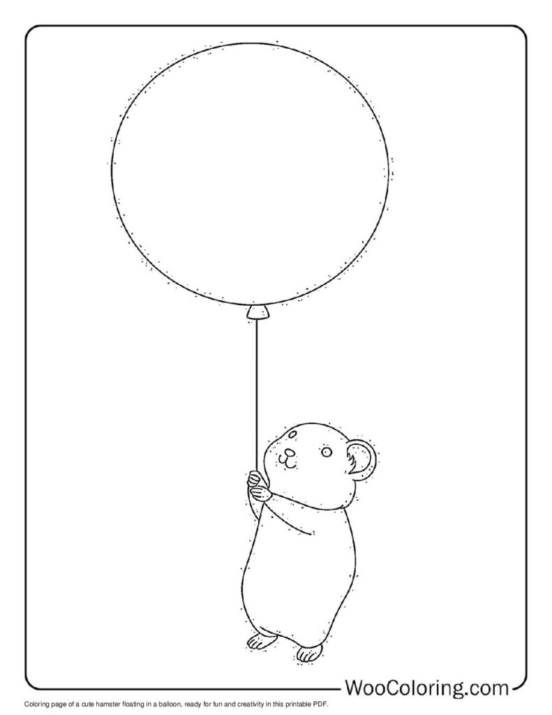 100  Hamster coloring pages  Free PDF To Print  - 91
