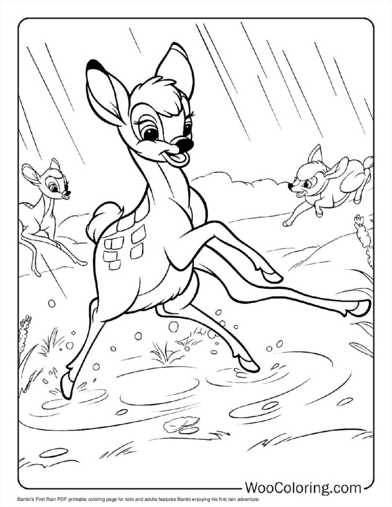 100  Rain coloring pages  Free PDF To Print  - 13