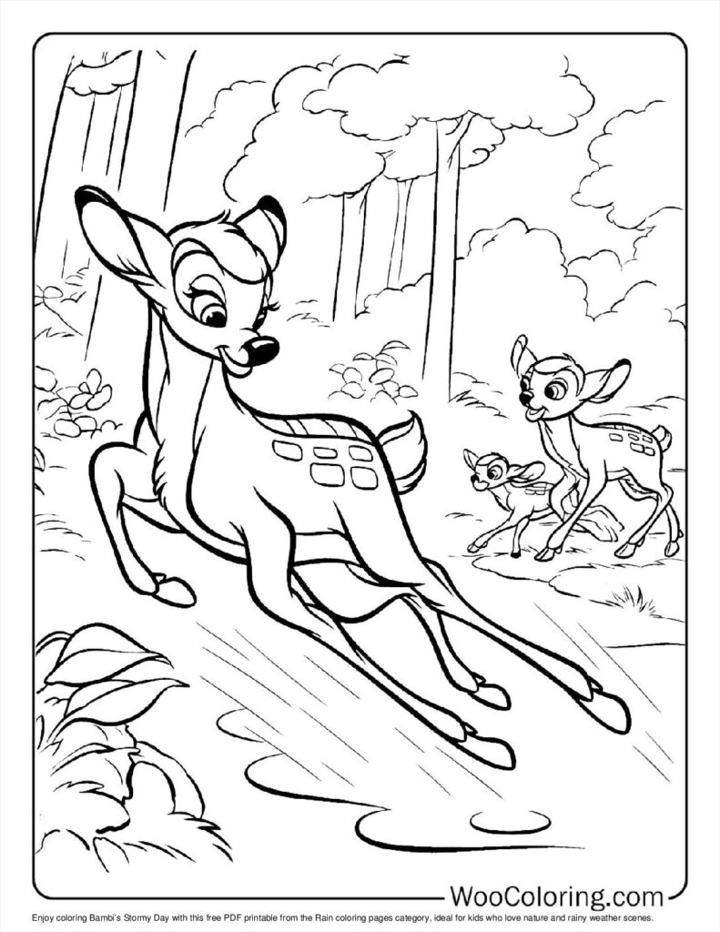 100  Rain coloring pages  Free PDF To Print  - 45
