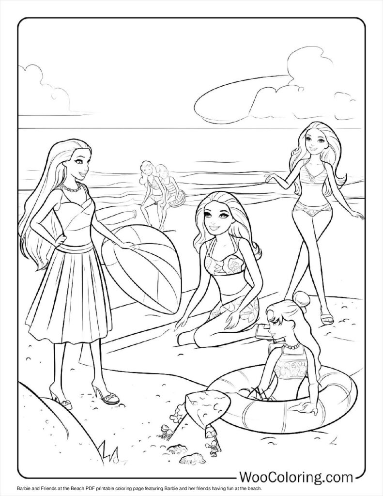 Barbie and Friends at the Beach
