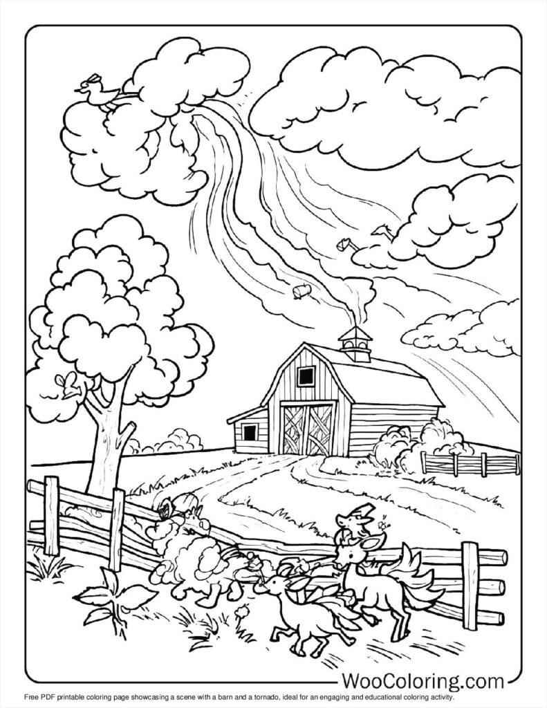 100  Tornado coloring pages  Free PDF To Print  - 30