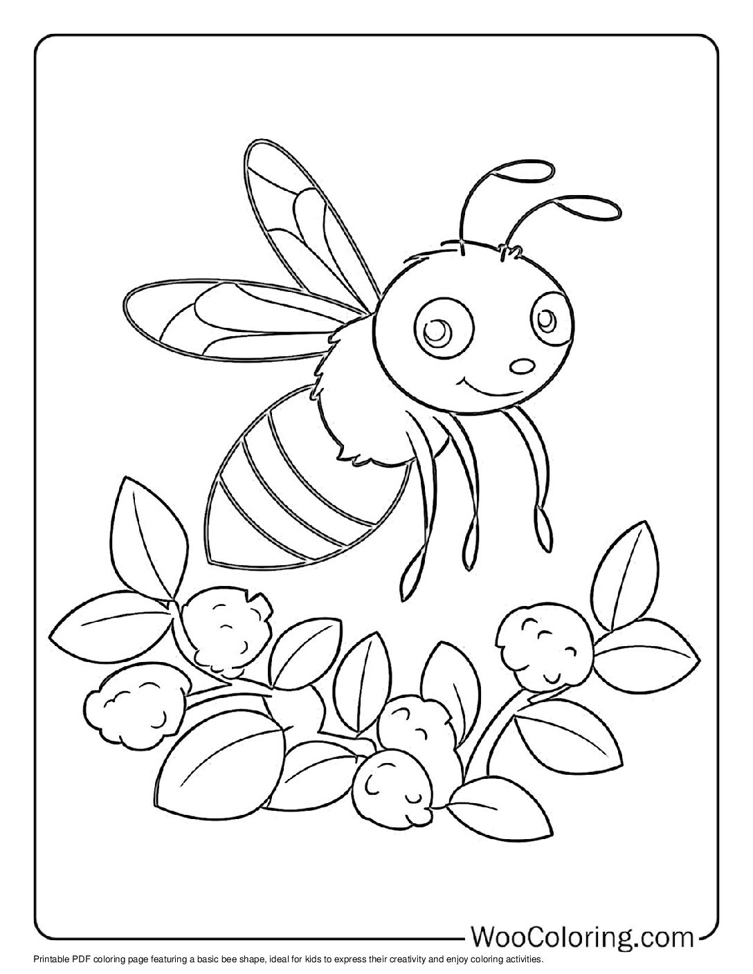 100+ Bee coloring pages (Free PDF To Print) | Woo Coloring