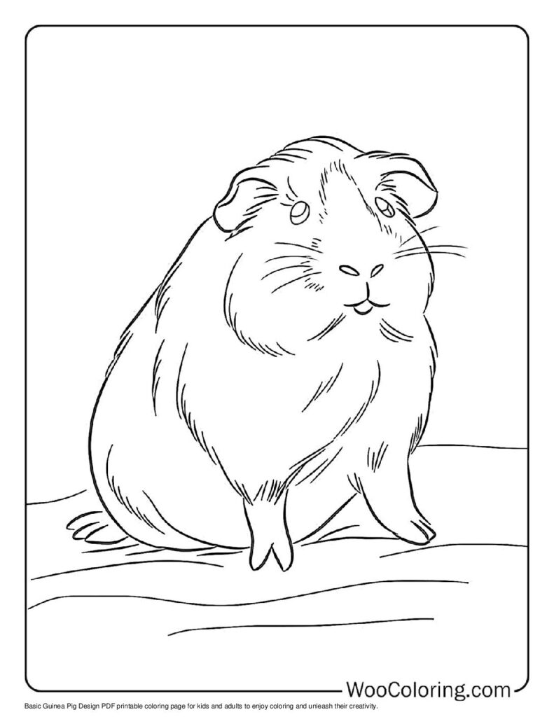 100 Guinea Pig coloring pages Free PDF To Print - 86