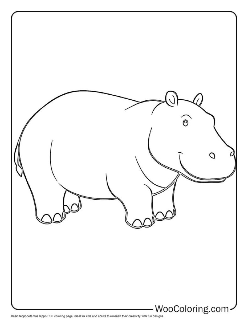 100  Hippo coloring pages  Free PDF To Print  - 52