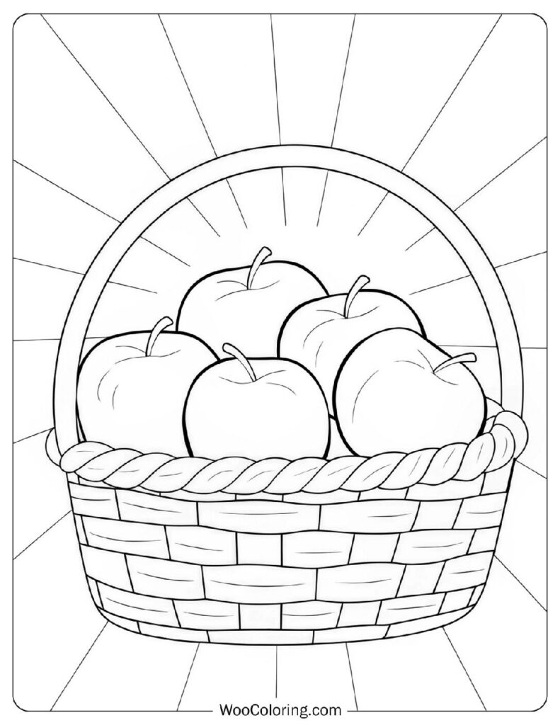 28 Apple Coloring Pages  Free PDF To Print  - 84