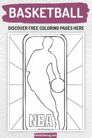 Basketball coloring pages designs for kids
