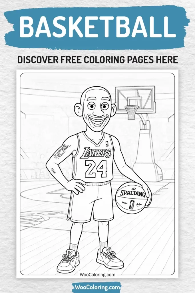 Basketball coloring pages designs for boys