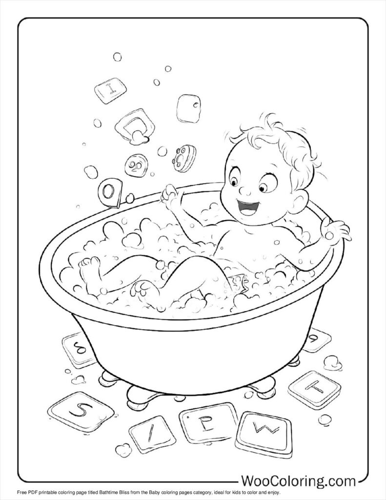 100  Baby coloring pages  Free PDF To Print  - 6
