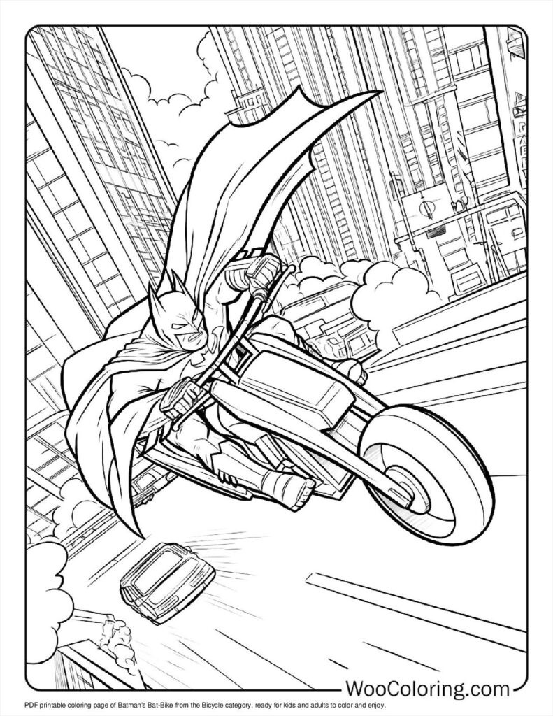 100  Bicycle coloring pages  Free PDF To Print  - 14