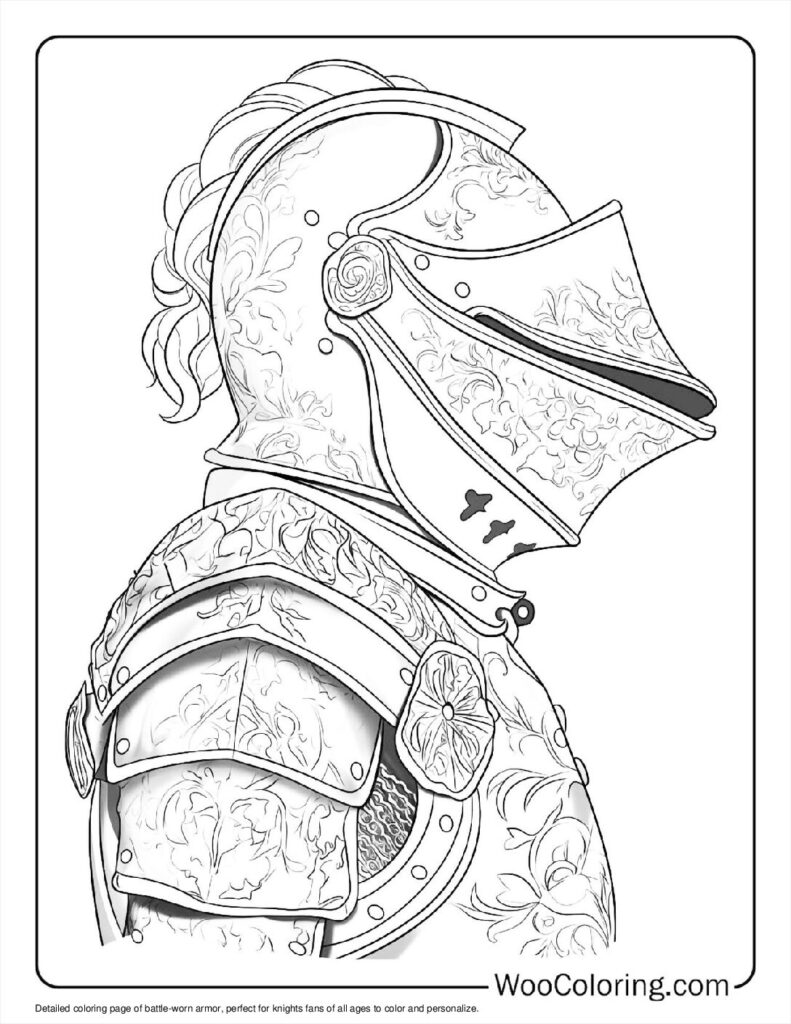 100  Knight coloring pages  Free PDF To Print  - 48