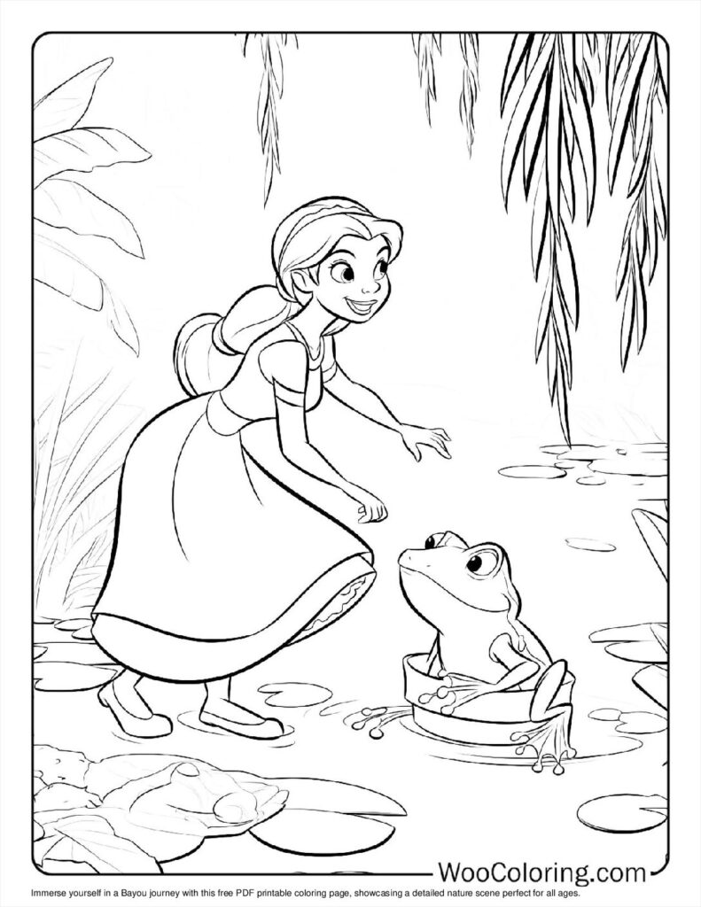 Bayou journey Coloring Page