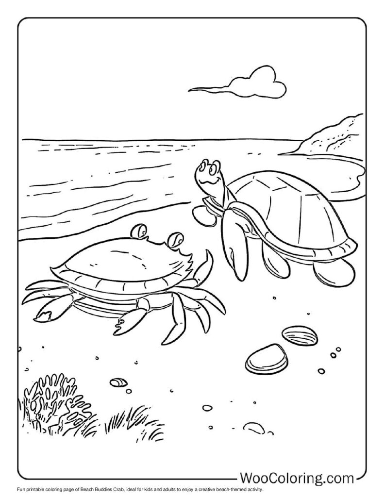 100  Crab coloring pages  Free PDF To Print  - 11