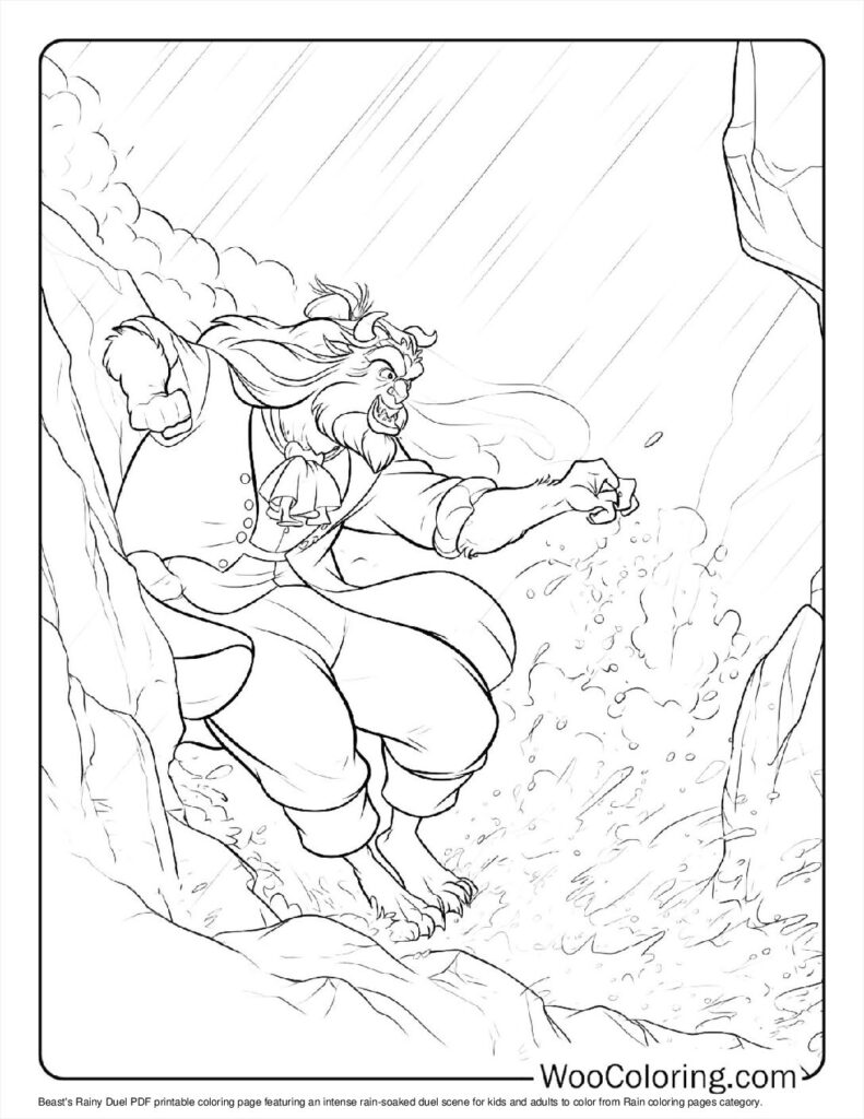 100  Rain coloring pages  Free PDF To Print  - 56