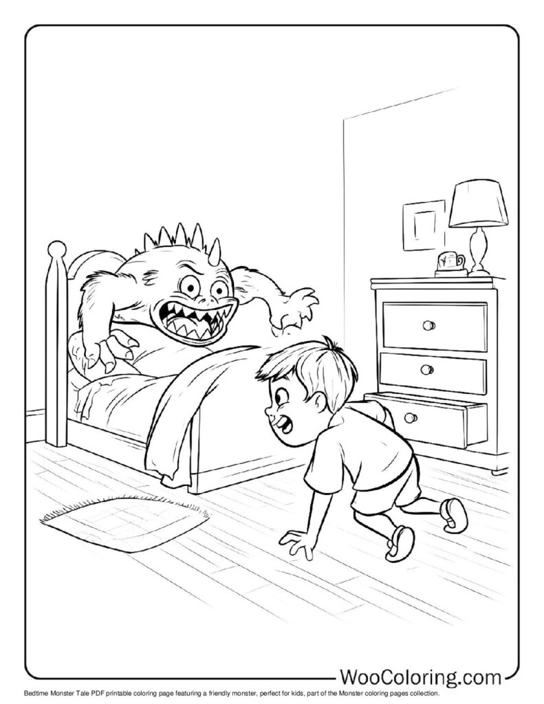 100 Monster coloring pages Free PDF To Print - 83