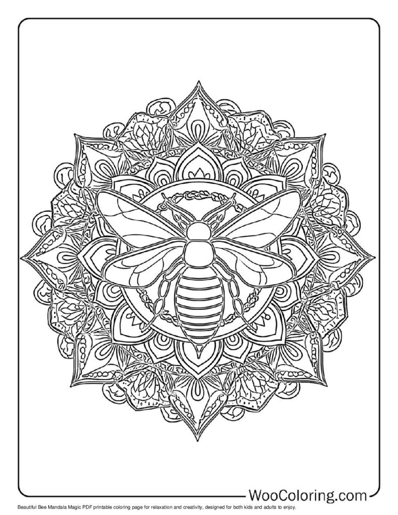 Bee Mandala Magic