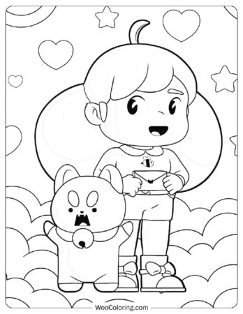 Bee and PuppyCat Coloring Page