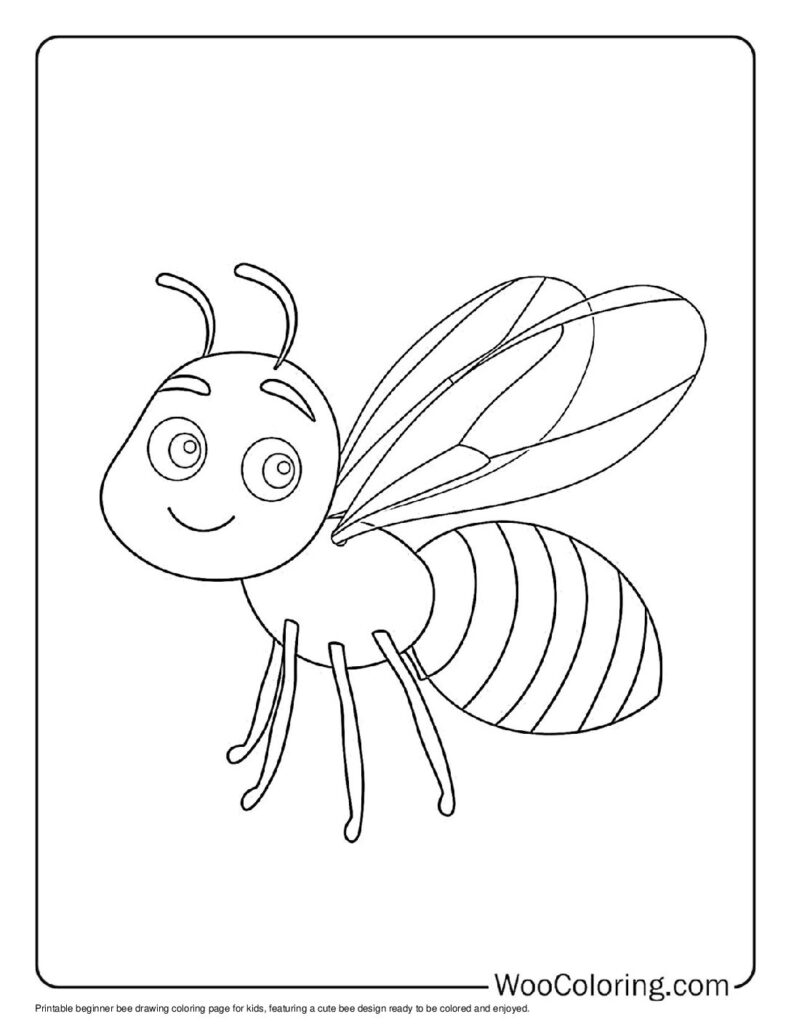 Beginner Bee Drawing
