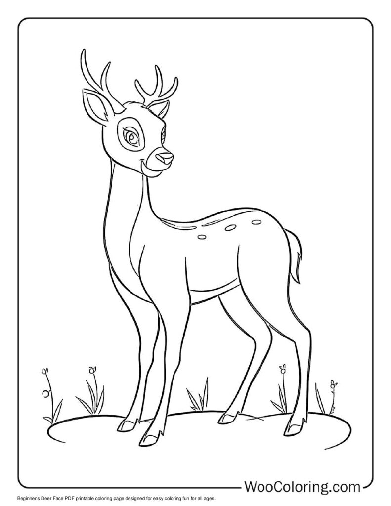 100  Deer coloring pages  Free PDF To Print  - 84