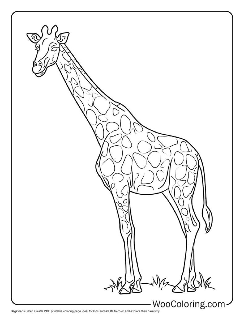 100  Giraffe coloring pages  Free PDF To Print  - 21