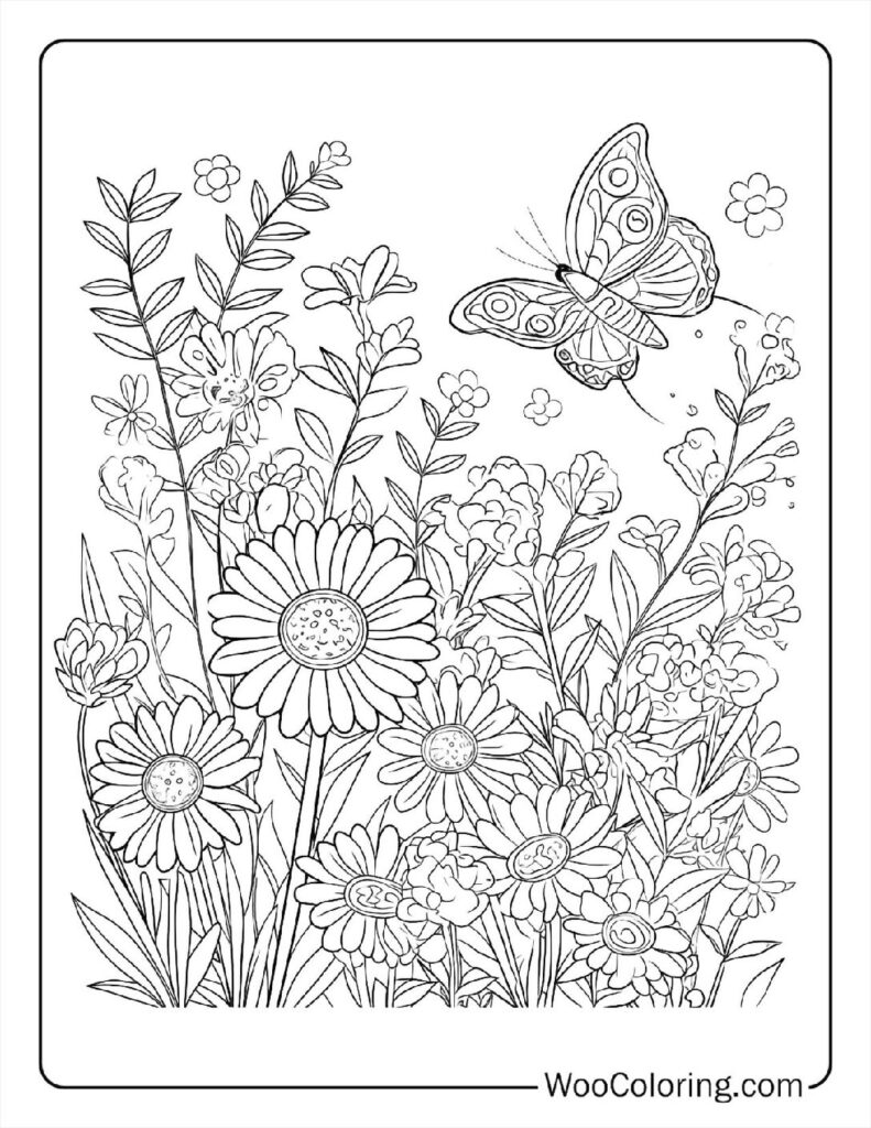 100  Butterfly coloring pages  Free PDF To Print  - 9