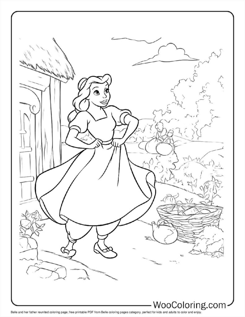 Belle and her father reunited